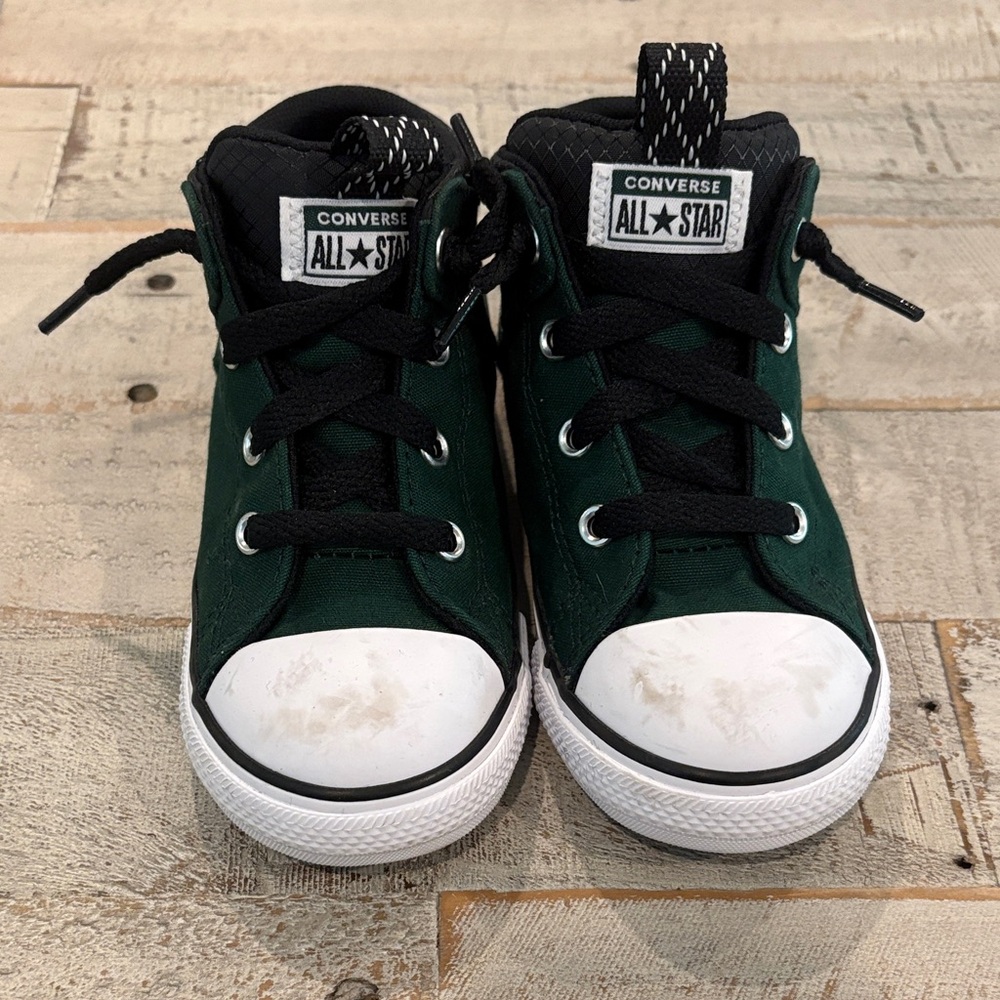 Converse All Star Toddler Dark Green High-Top Sneakers - Size 9